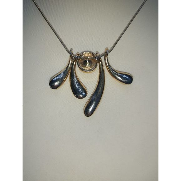 ALILANG Golden Tone Swarovski Crystal Abstract Tusk Horn Signal Light Art Bead N - Picture 3 of 7